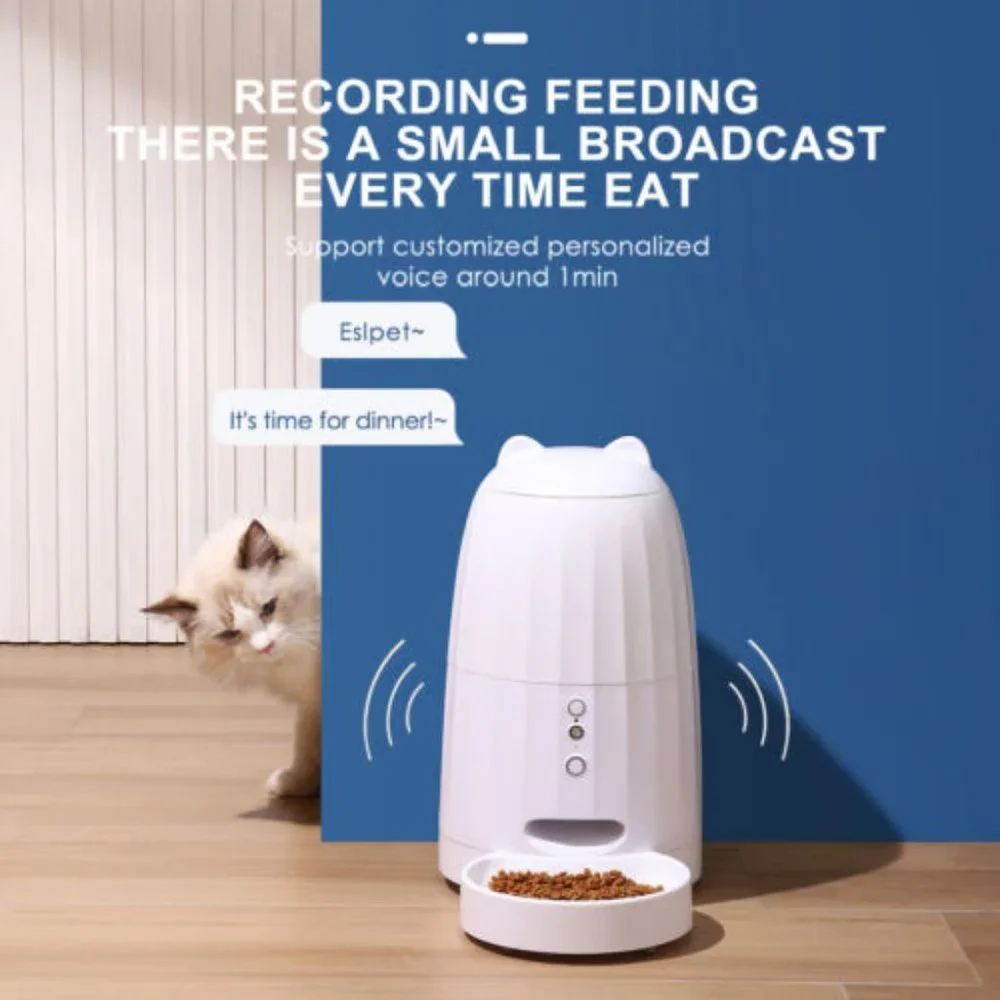 Automatic Music Cat Feeder for small animal Food Wi-Fi Enabled Smart Pet Feeder